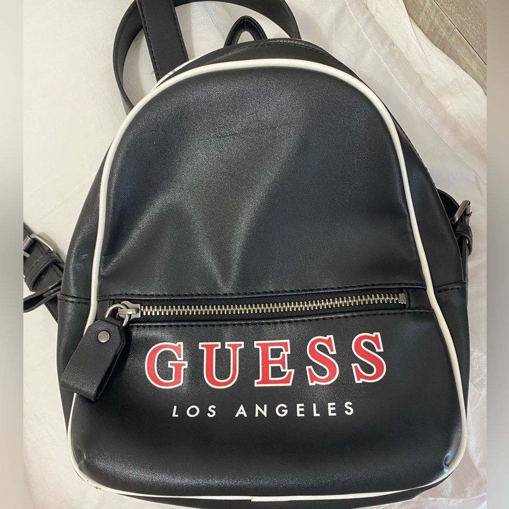 Guess mini leather backpack